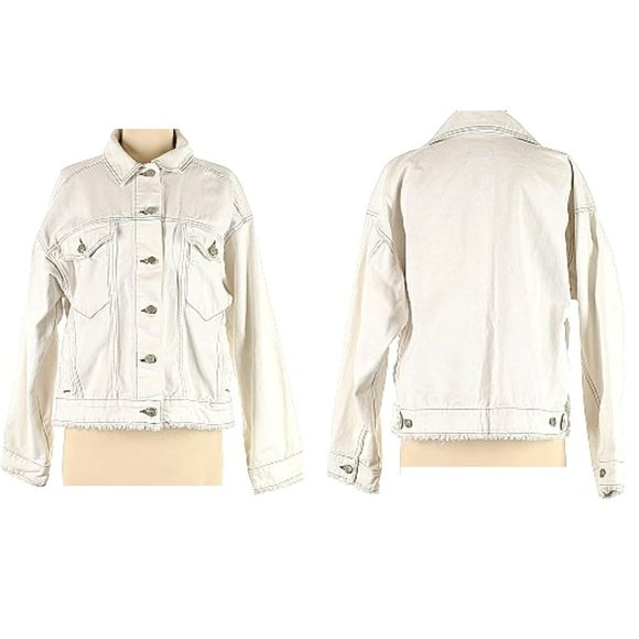 Urban Outfitters Jackets & Coats Uo Bdg Offwhite Oversized Denim